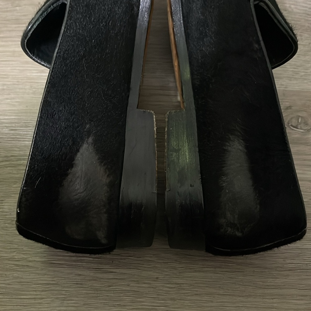Hermes men’s black pony hair shoes 40 - Picture 11 of 14